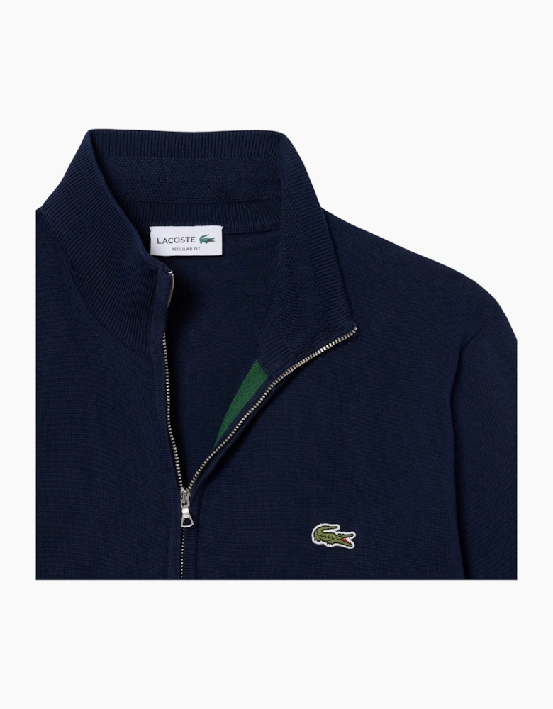 Lacoste Mens Sweater Zipped Lightweight Jumper