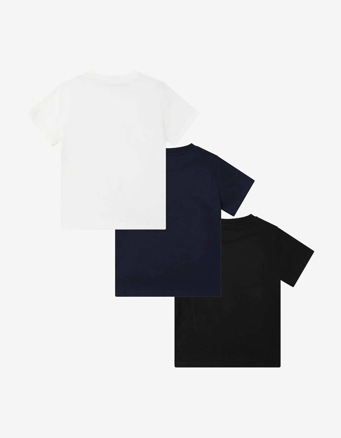 Moncler Enfant Boys Logo Patch T-Shirt Set in Navy