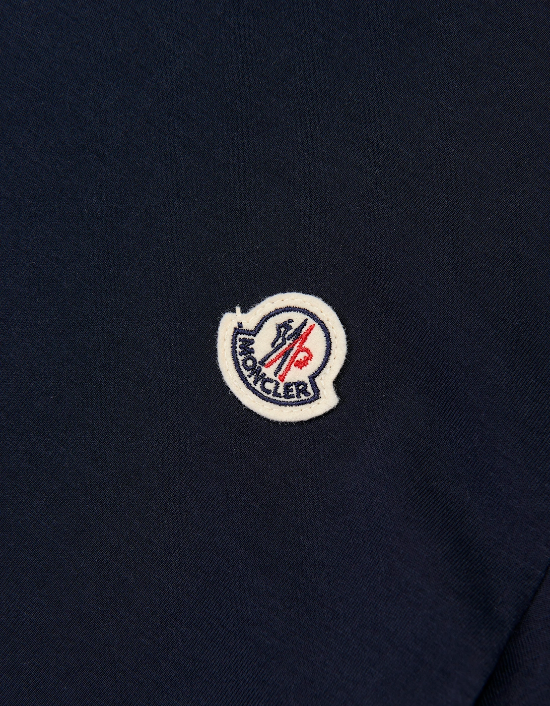 Moncler Enfant Boys Logo Patch T-Shirt Set in Navy