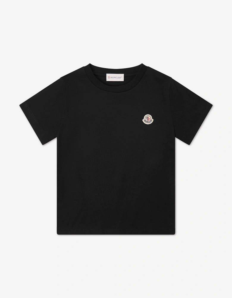 Moncler Enfant Boys Logo Patch T-Shirt Set in Navy