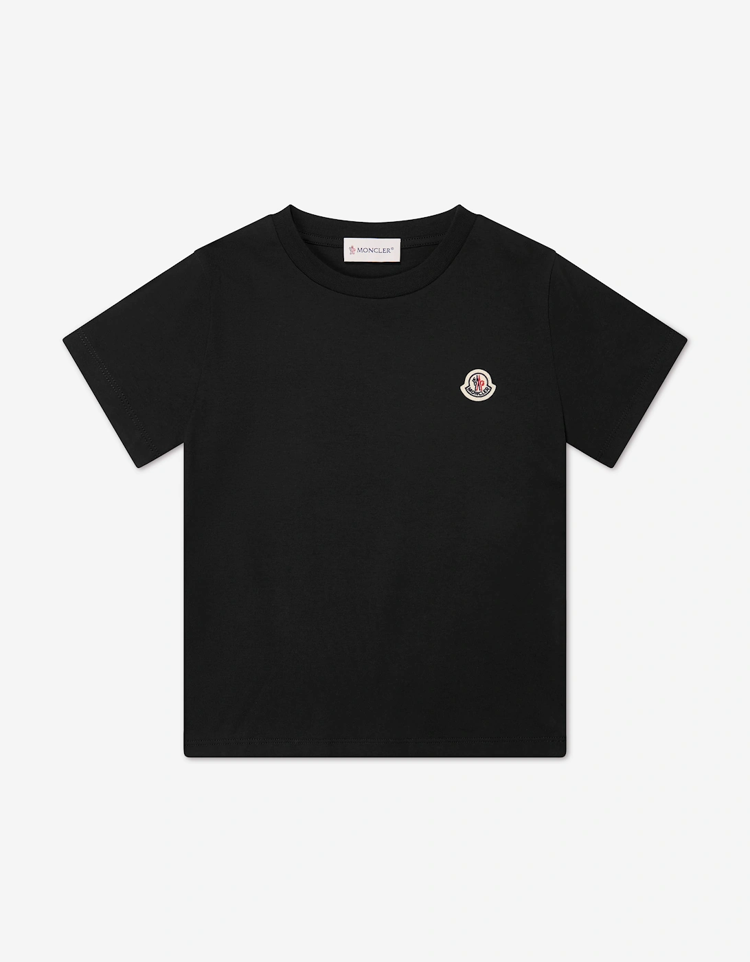 Moncler Enfant Boys Logo Patch T-Shirt Set in Navy