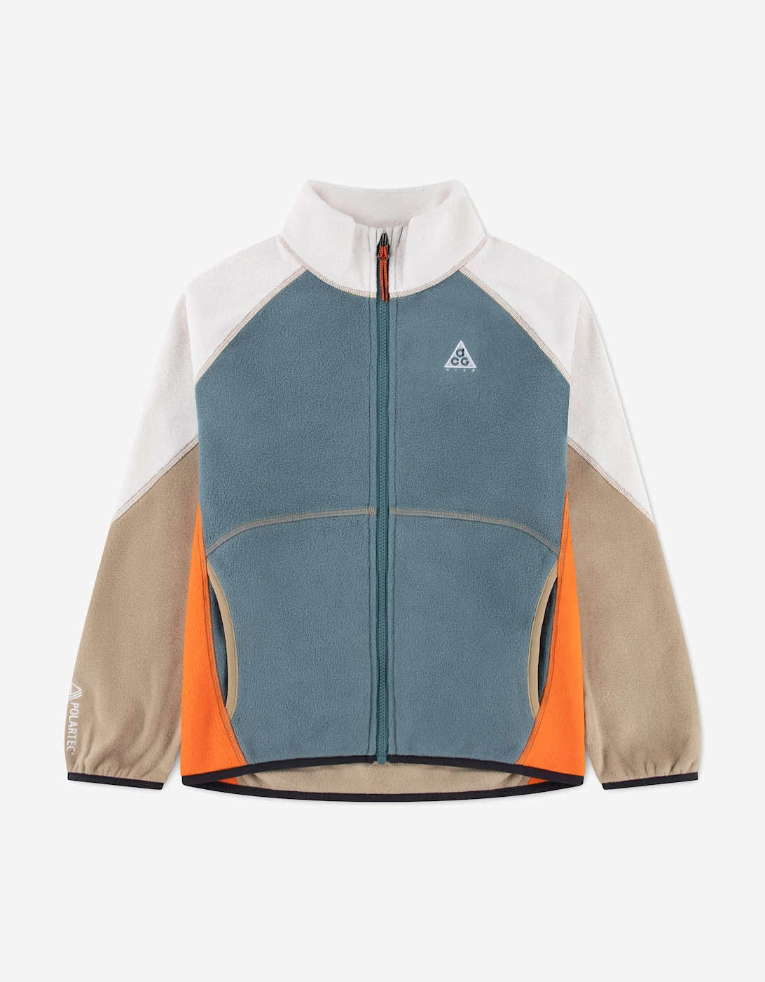 Nike Girl's Nike Kids ACG Polar Fleece Hike Jacket in Beige - Cream