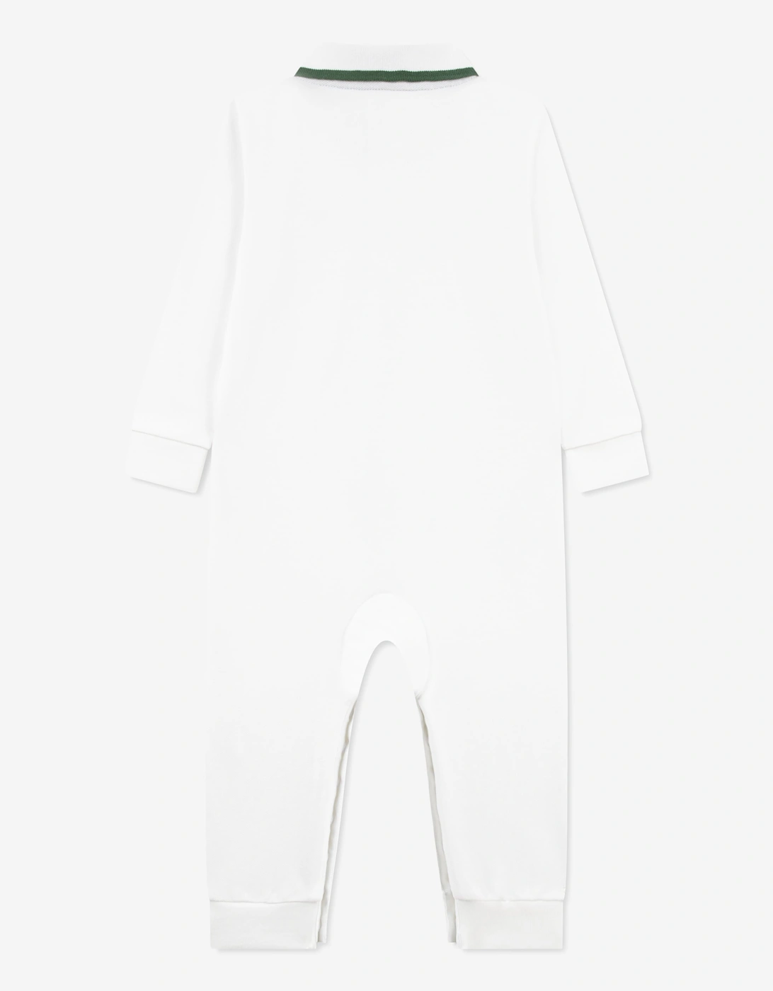 Lacoste Baby Pique Romper in White