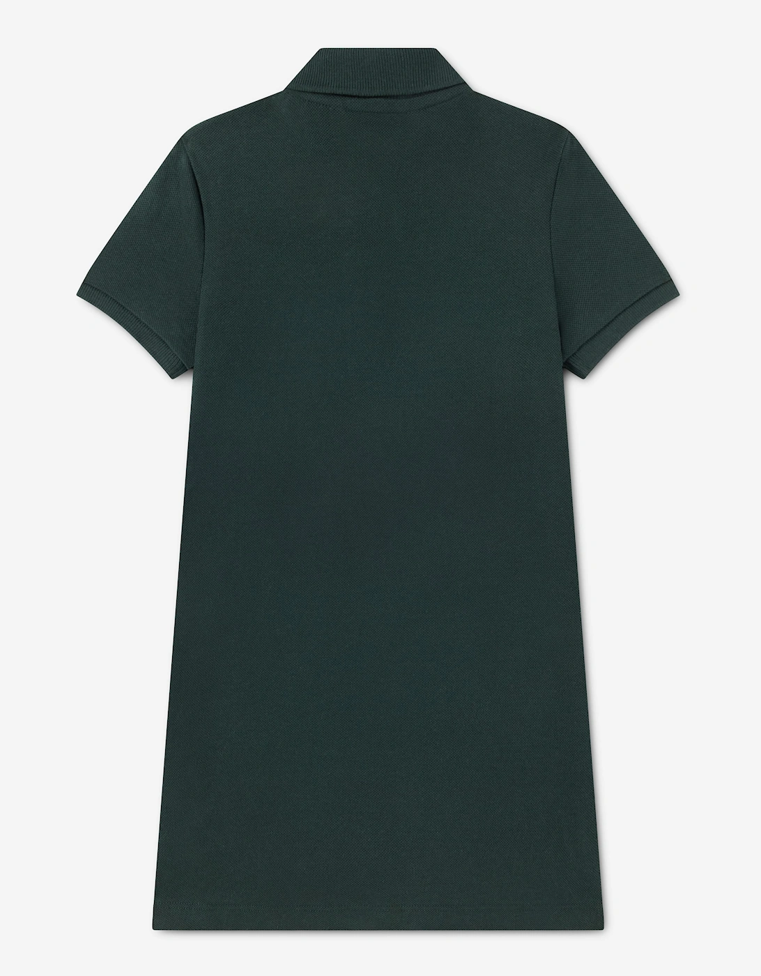 Lacoste Girls Pique Polo Dress in Green