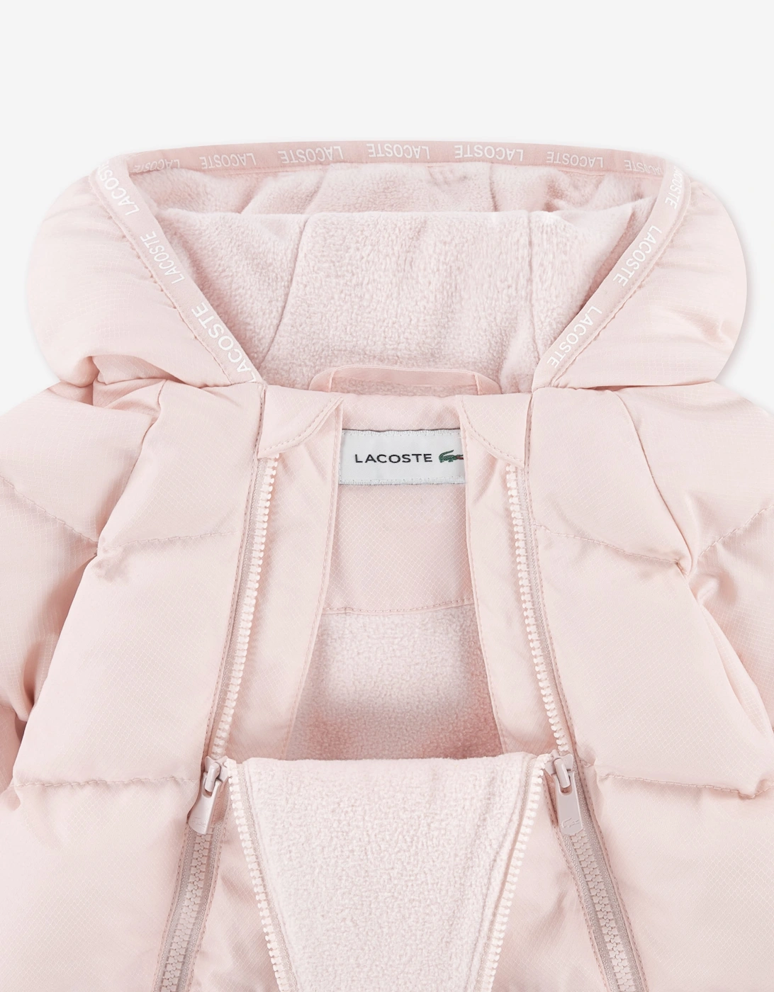 Lacoste Baby Girls Solid Pramsuit in Pink