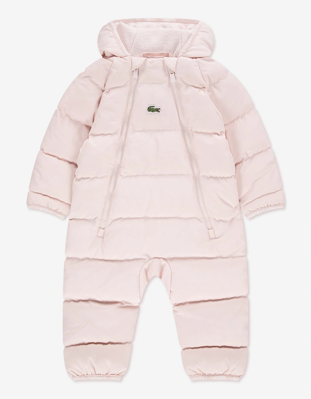 Lacoste Baby Girls Solid Pramsuit in Pink