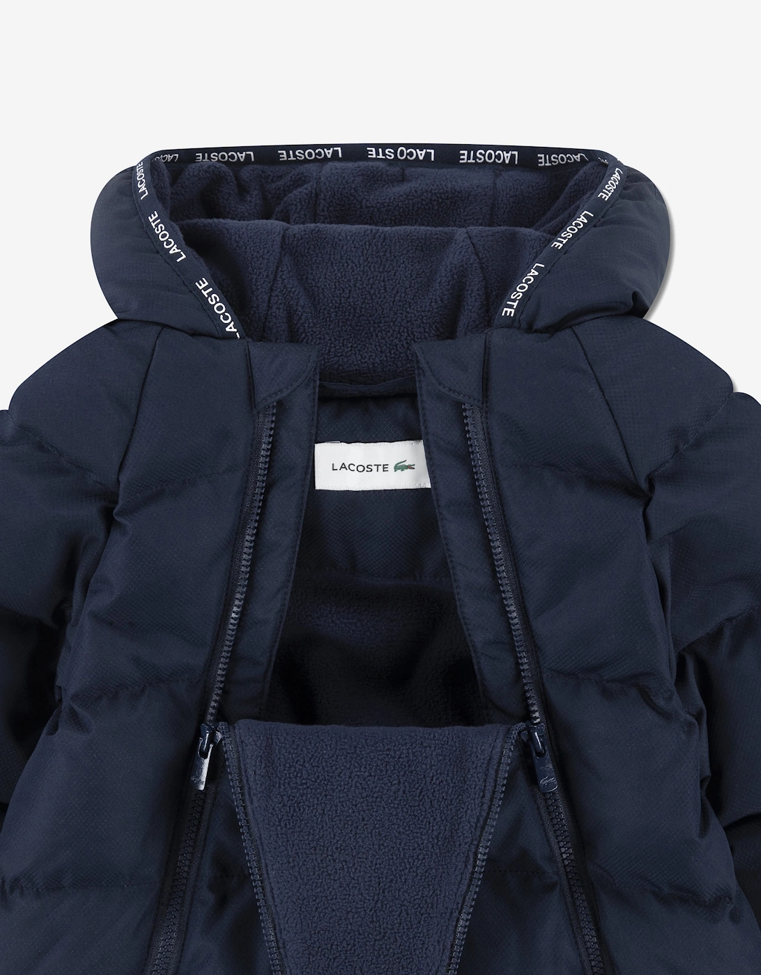Lacoste Baby Solid Pramsuit in Navy