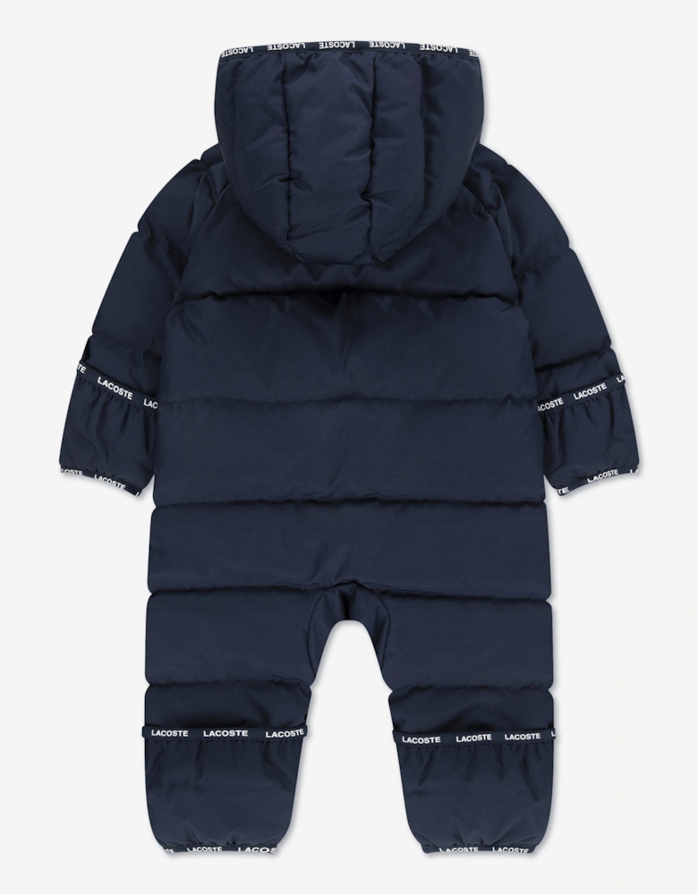 Lacoste Baby Solid Pramsuit in Navy