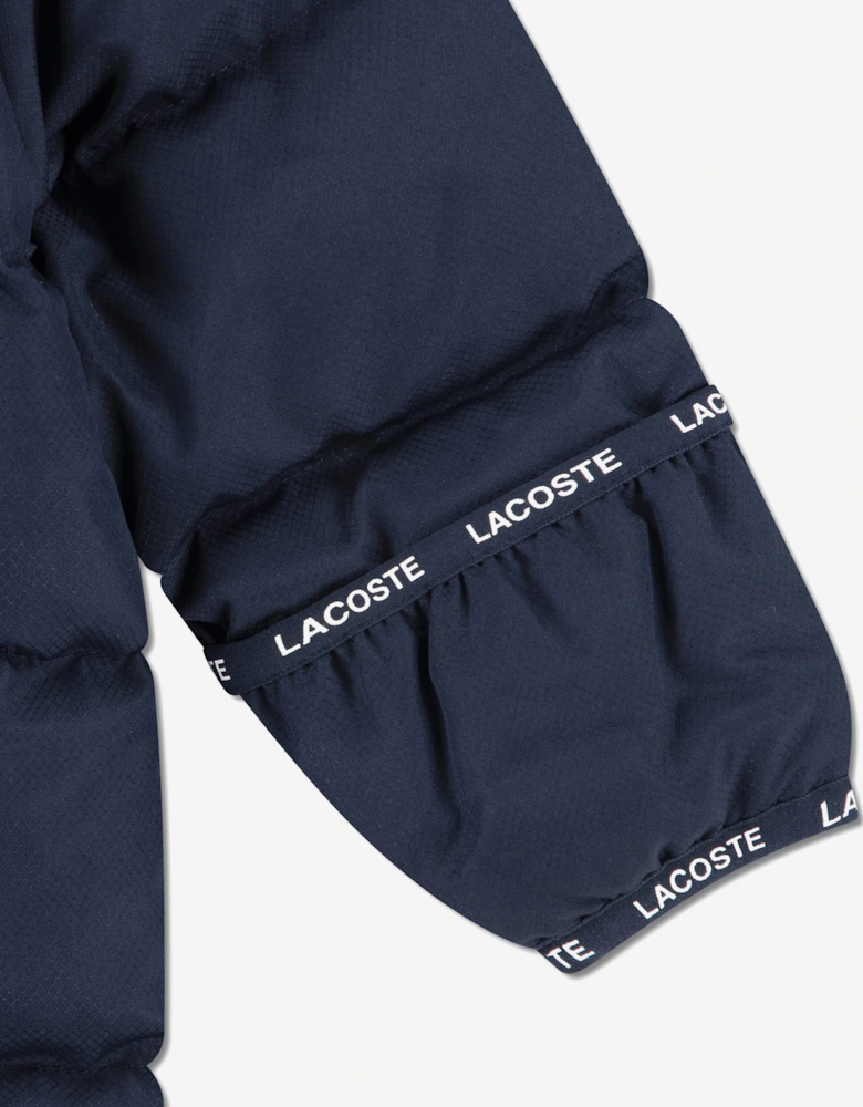 Lacoste Baby Solid Pramsuit in Navy