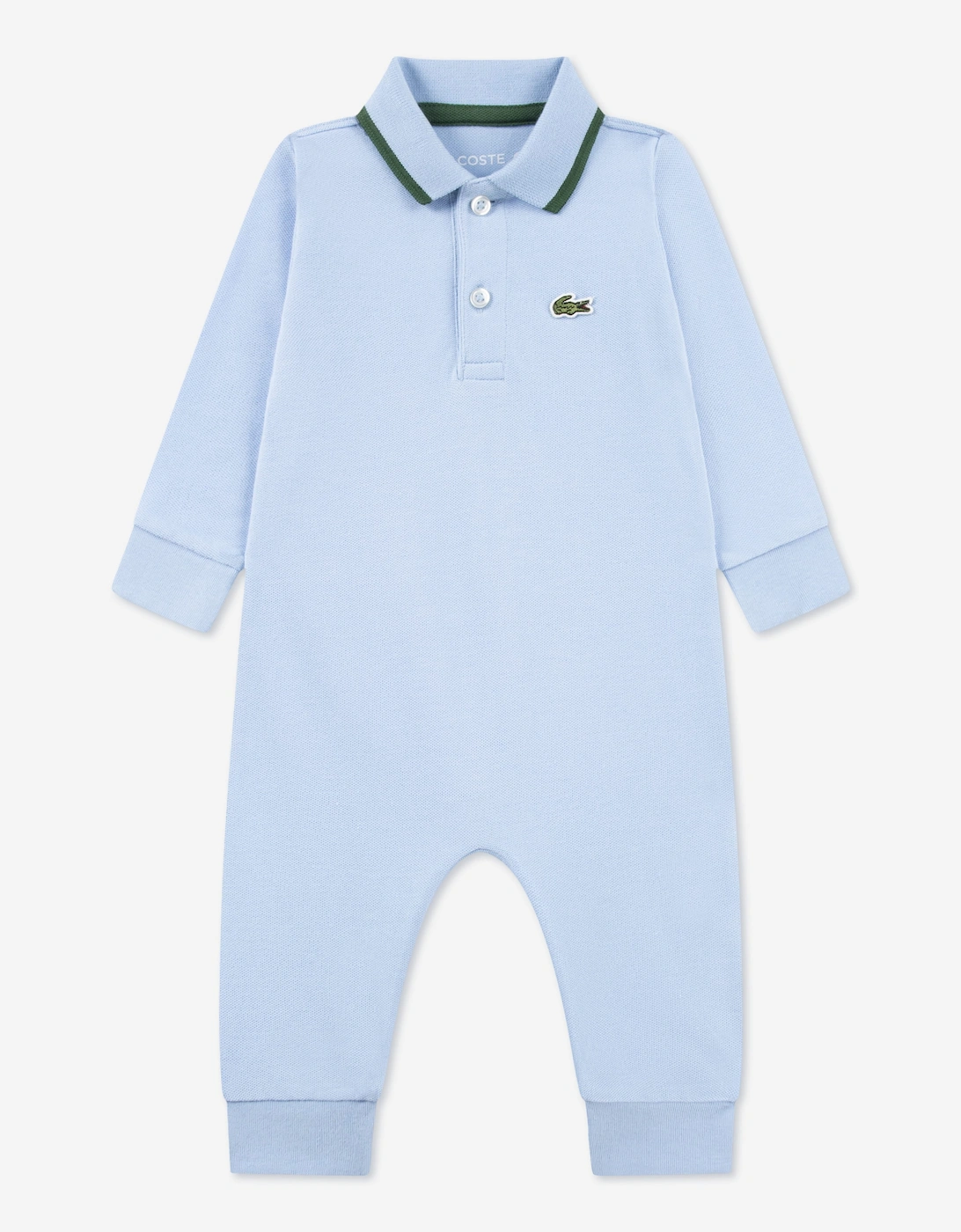 Lacoste Baby Boys Pique Romper in Blue