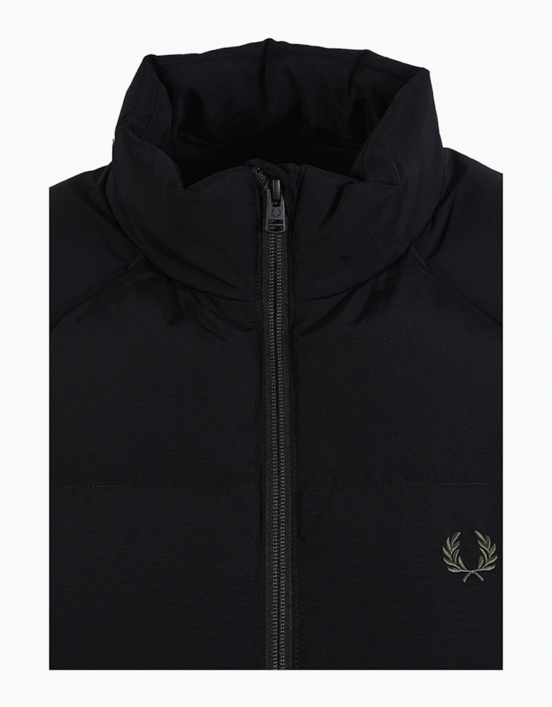 FRED PERRY RAGLAN JACKET BLACK