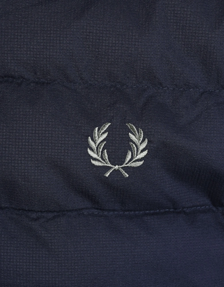 FRED PERRY HOODED INSULATED JACKET DARK AIRFORCE