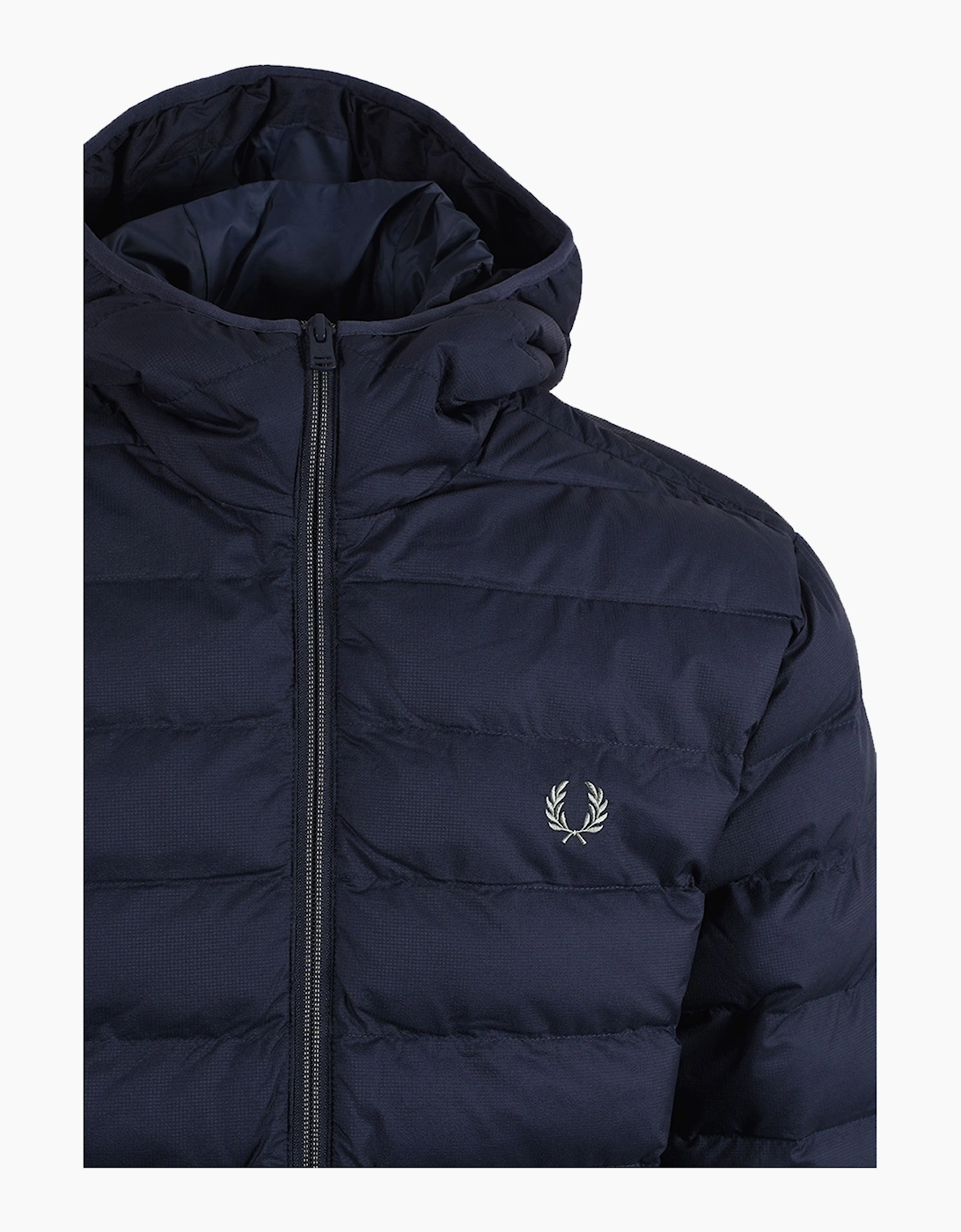 FRED PERRY HOODED INSULATED JACKET DARK AIRFORCE