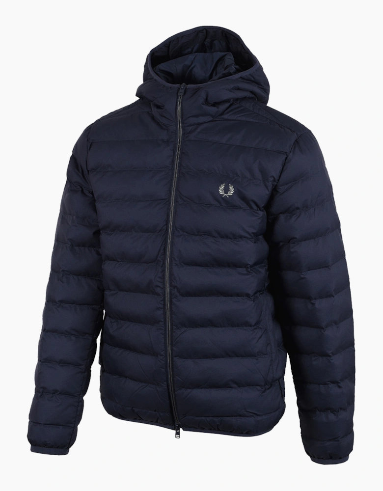 FRED PERRY HOODED INSULATED JACKET DARK AIRFORCE