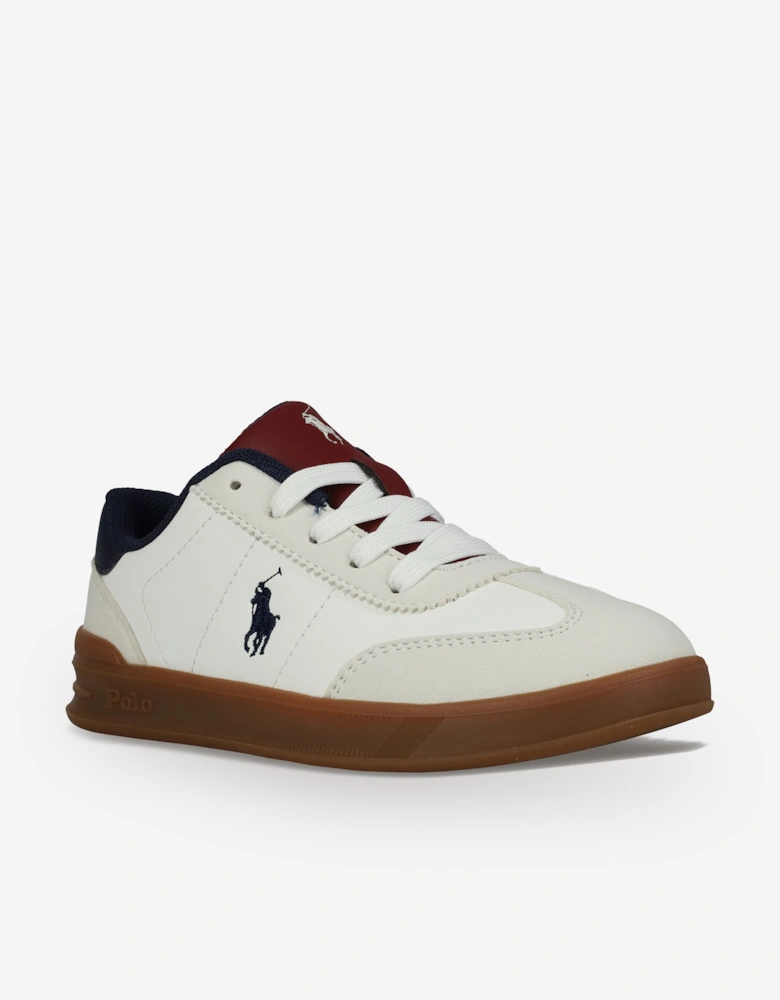 Ralph Lauren Boys Hollis Trainers in White