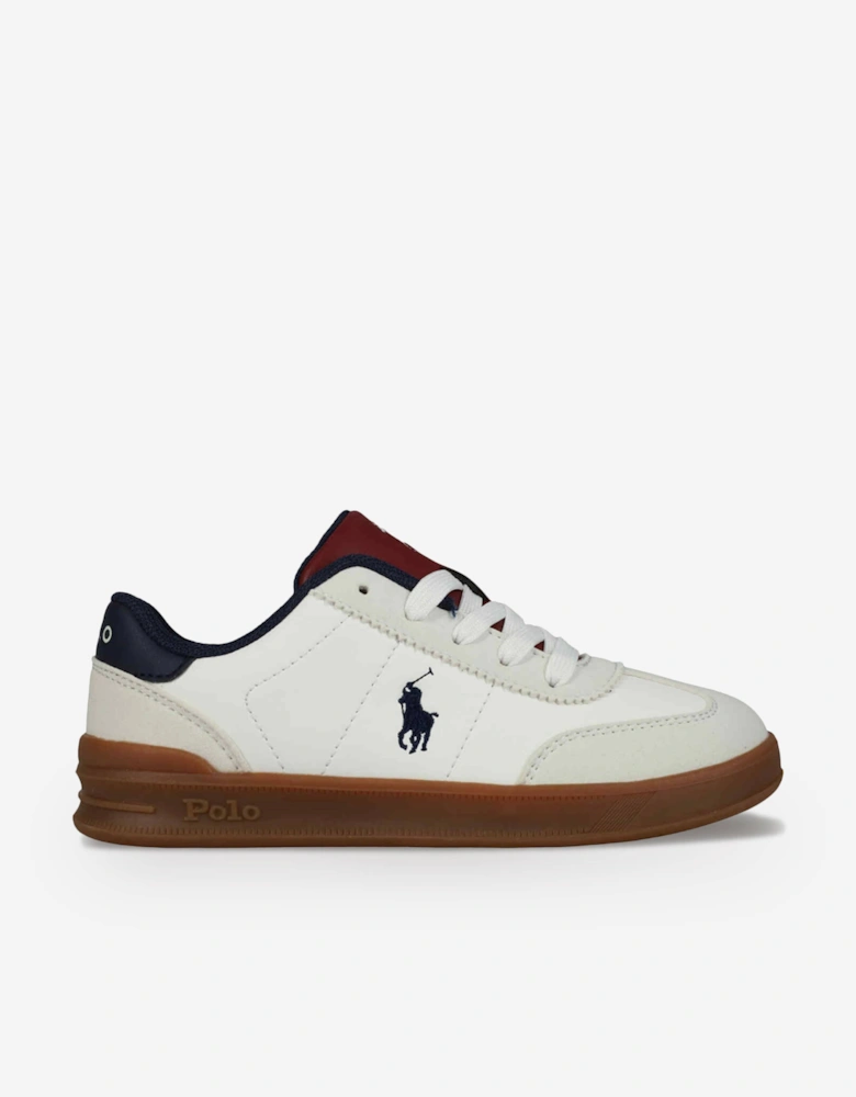Ralph Lauren Boys Hollis Trainers in White