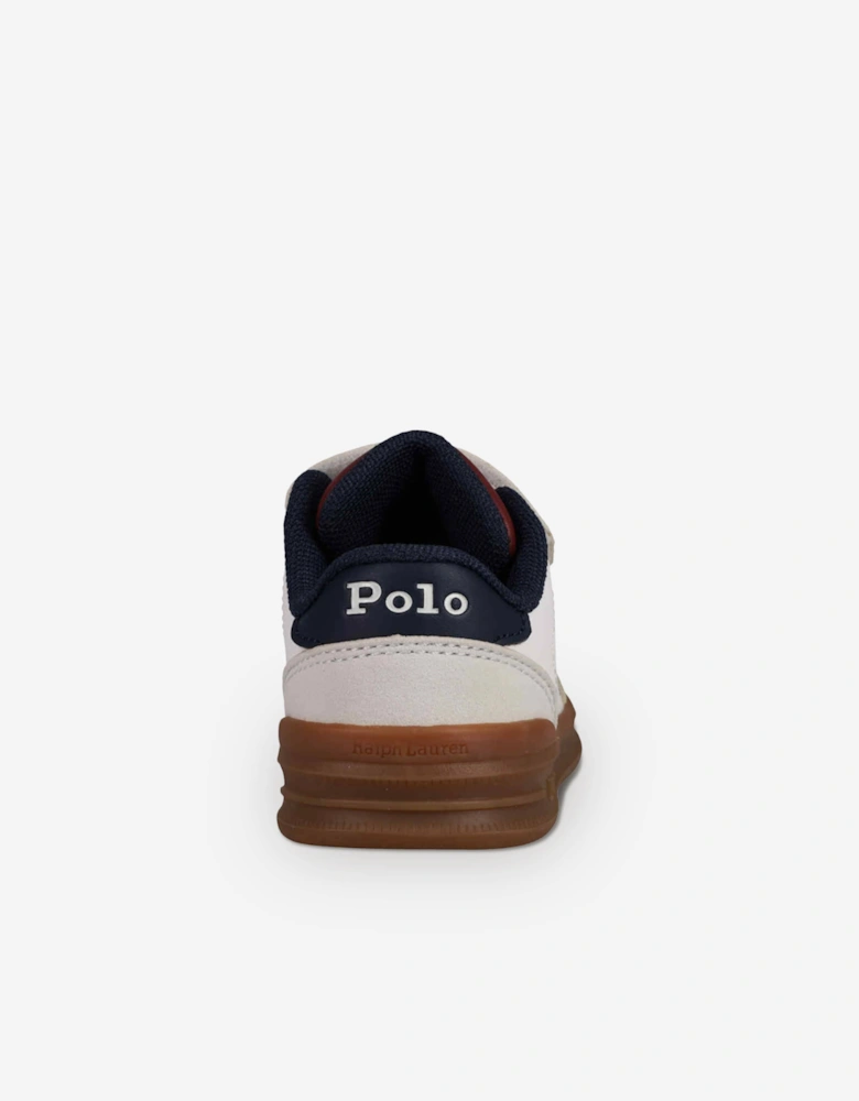 Ralph Lauren Boys Hollis EZ Trainers in White