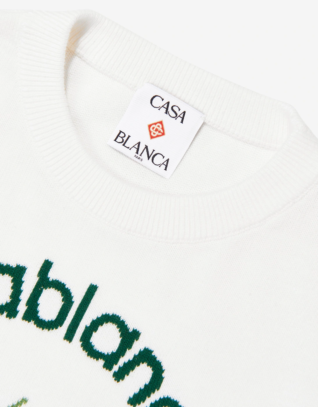 Casablanca Kids Orange Print Sweatshirt in White