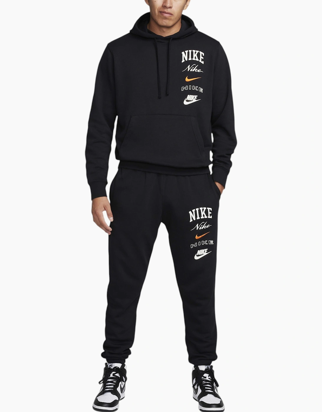 Nike Club Mens Tracksuit Pullover Cotton Set