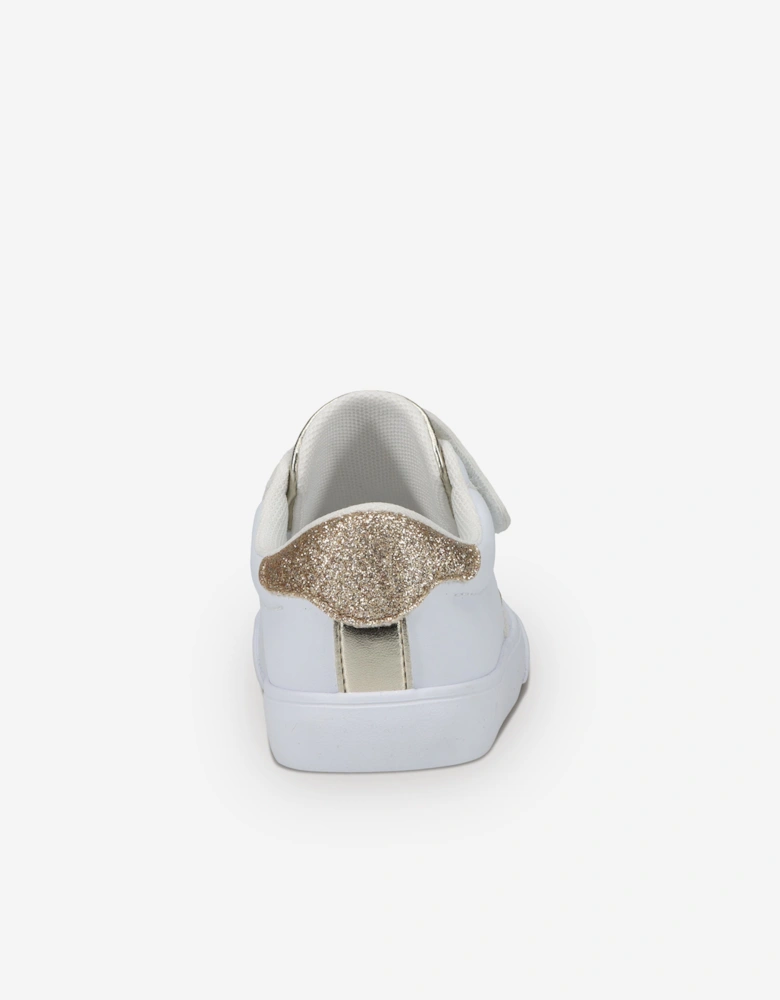 Ralph Lauren Girls Theron V PS Trainers in White