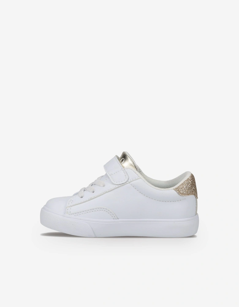 Ralph Lauren Girls Theron V PS Trainers in White