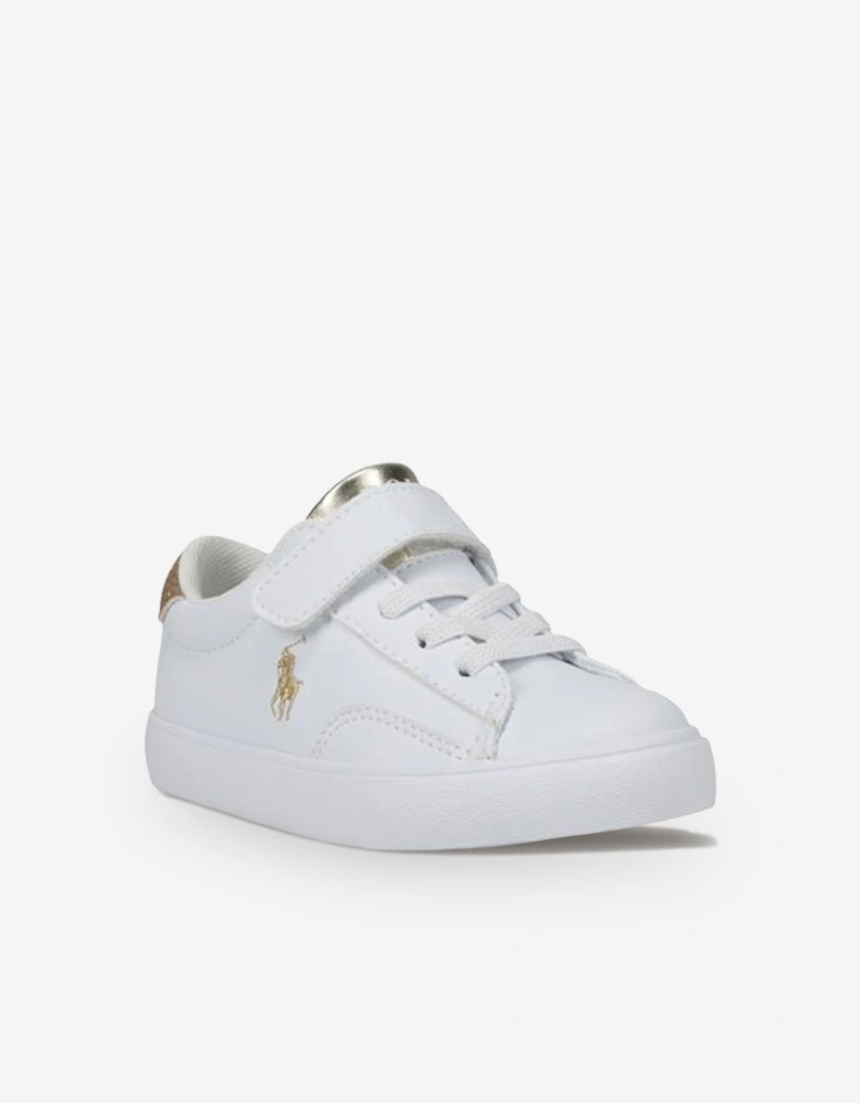 Ralph Lauren Girls Theron V PS Trainers in White