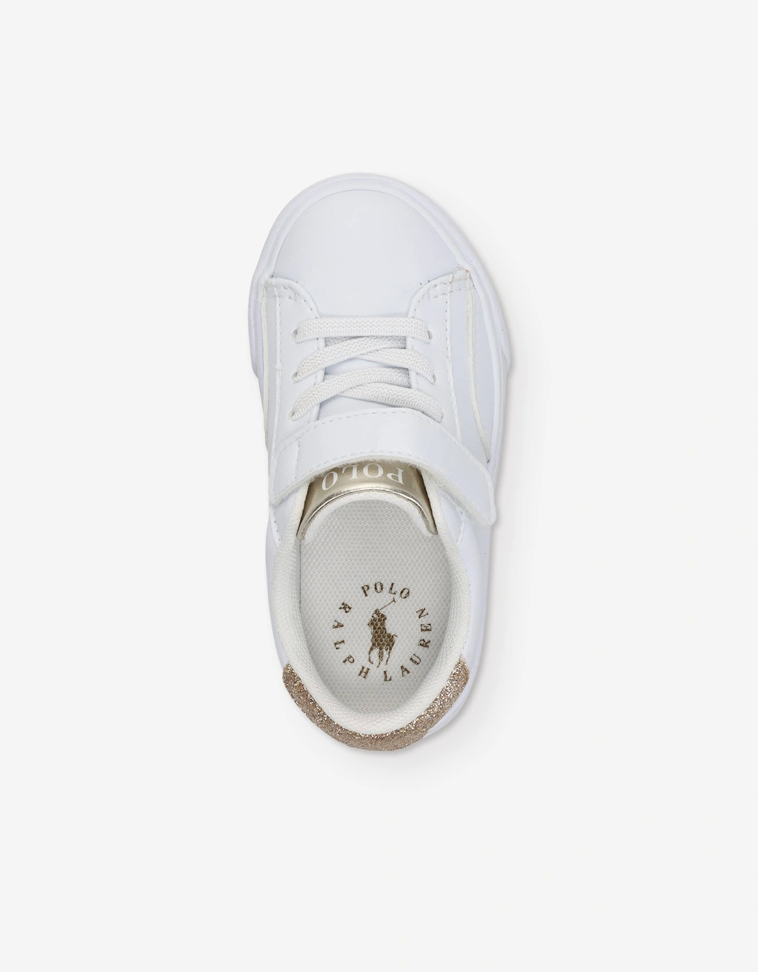 Ralph Lauren Girls Theron V PS Trainers in White