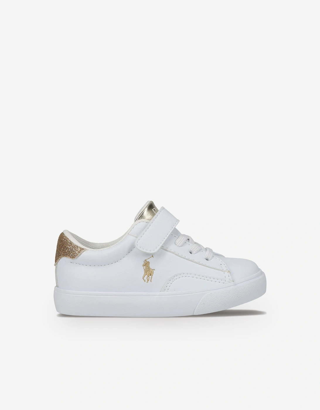 Ralph Lauren Girls Theron V PS Trainers in White