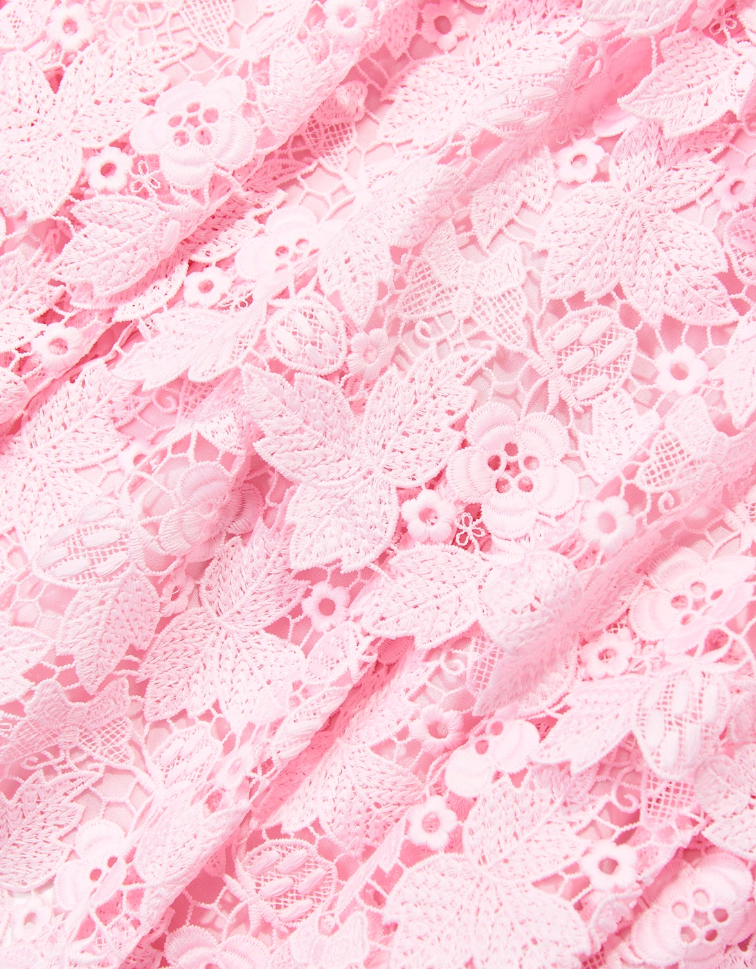 Self Portrait Girls Butterfly Lace Dress in Pink