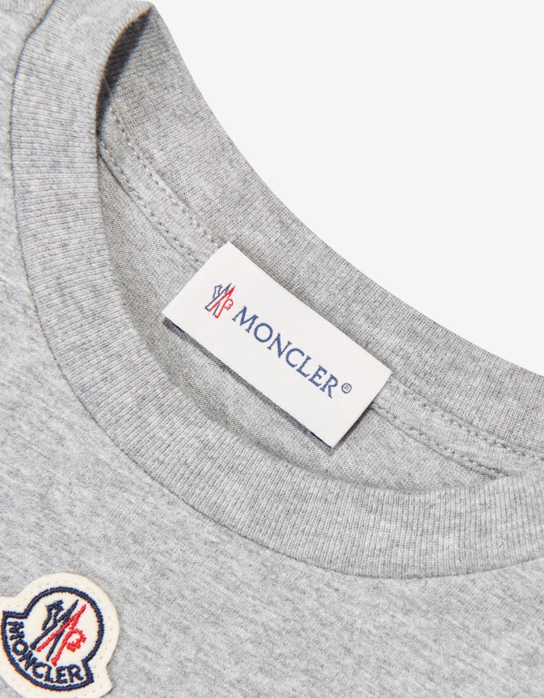 Moncler Enfant Boys Logo T-Shirt in Grey