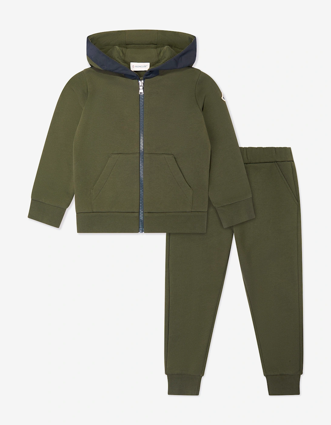 Moncler Boys Green Enfant Logo Tracksuit  - Size 4 Years Kids