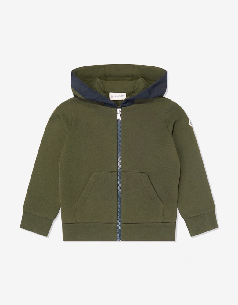 Moncler Enfant Boys Logo Tracksuit in Green