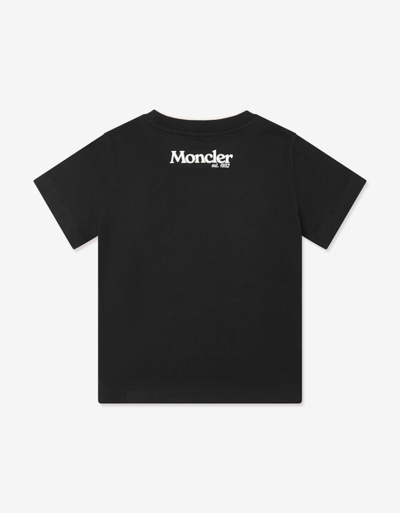 Moncler Enfant Boys Logo T-Shirt in Black