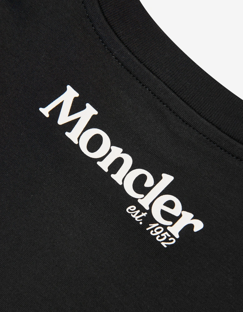 Moncler Enfant Boys Logo T-Shirt in Black