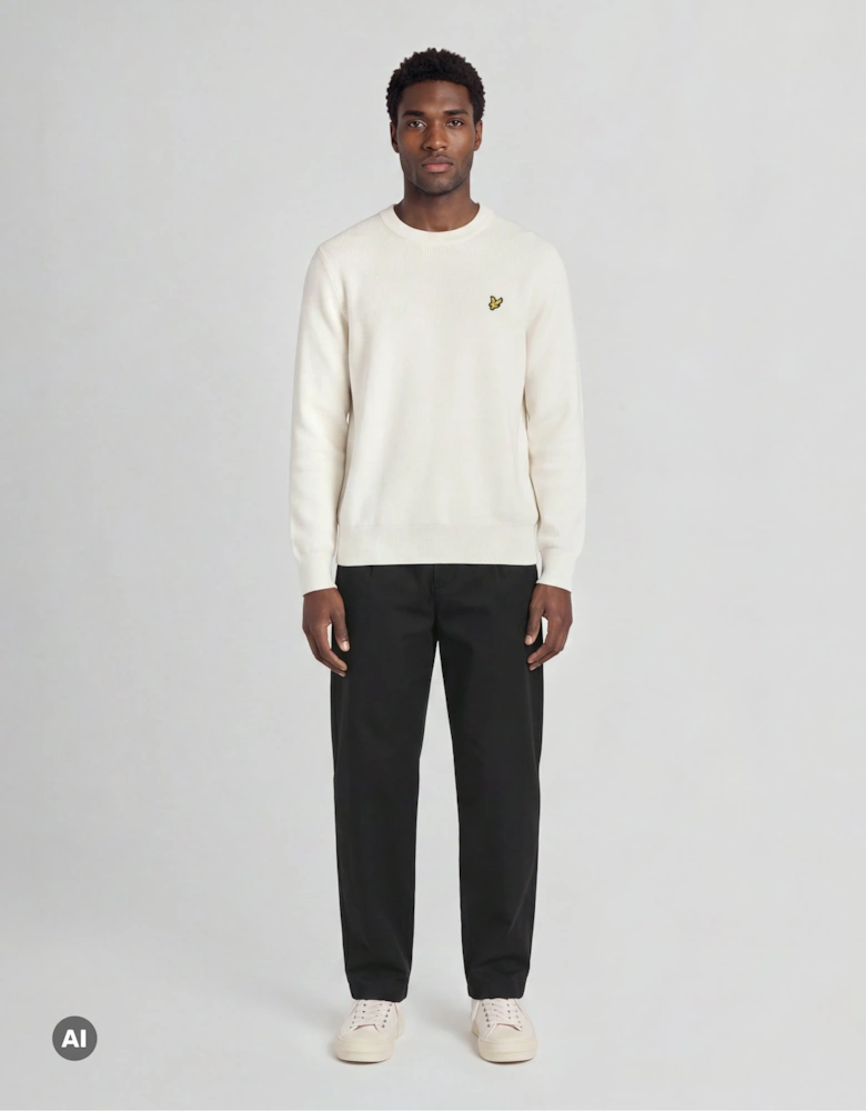 UV Reactive Relaxed Crew Neck Jumper