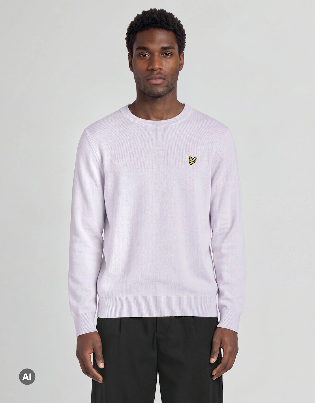 UV Reactive Relaxed Crew Neck Jumper