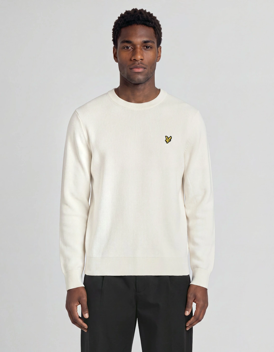 Lyle & Scott Lyle And Scott Men's UV Reactive Relaxed Crew Neck Jumper - White