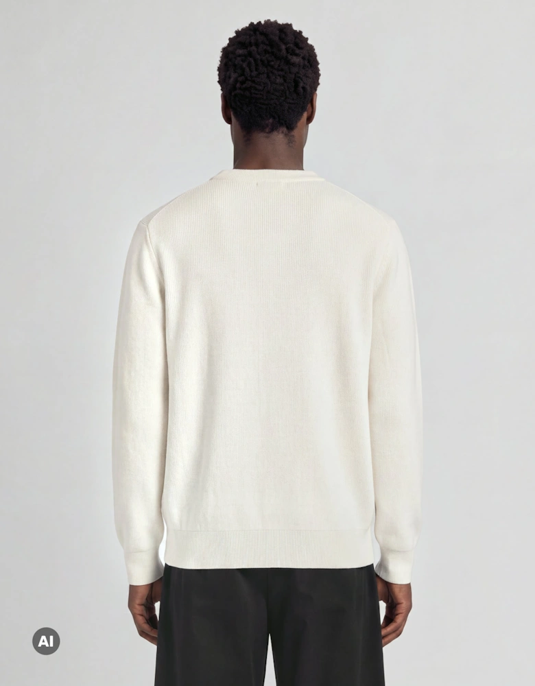 UV Reactive Relaxed Crew Neck Jumper