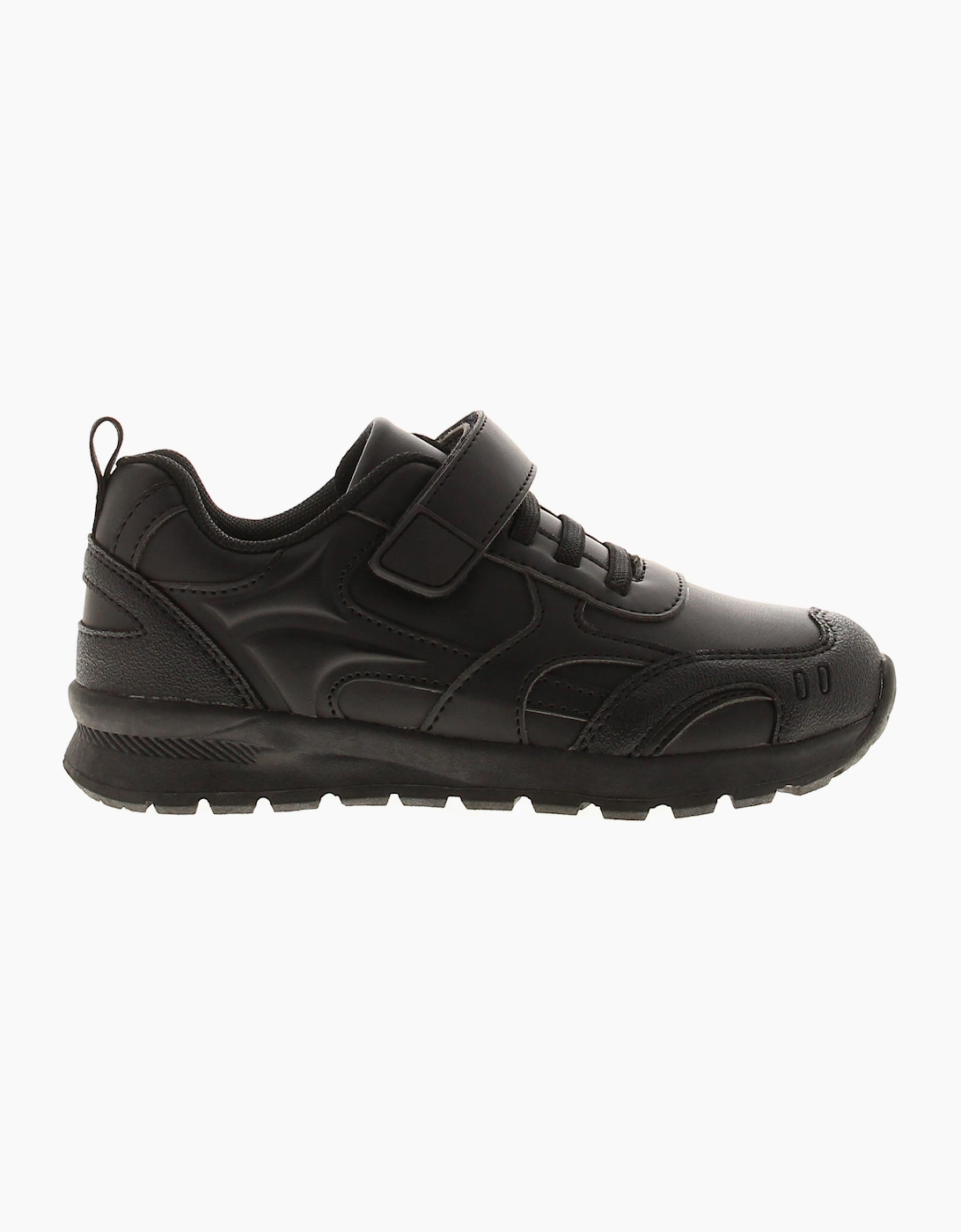 Rockstorm Boys School Shoes Trainers Bungee Elasticated Lace black UK Size
