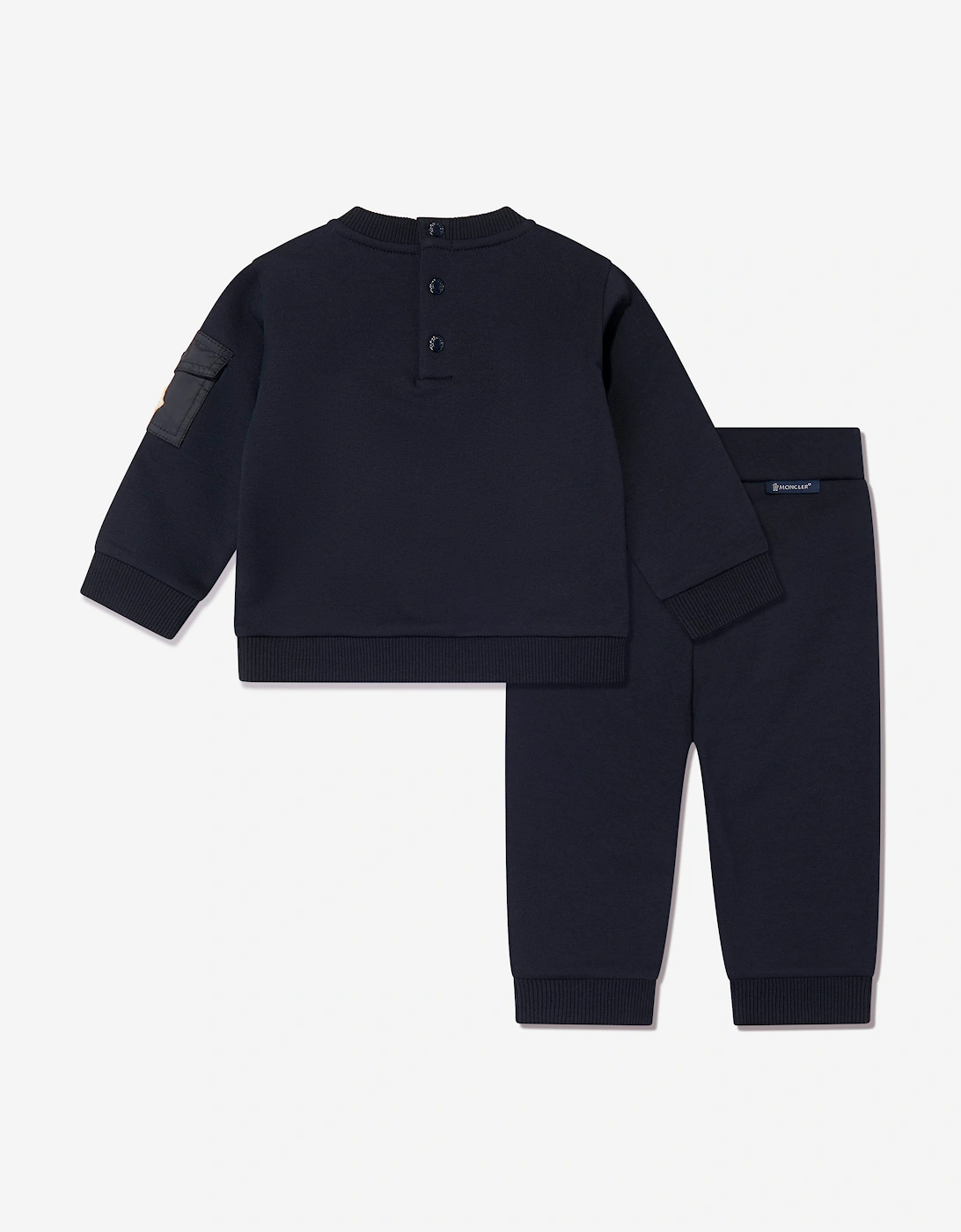 Moncler Enfant Baby Logo Tracksuit in Navy