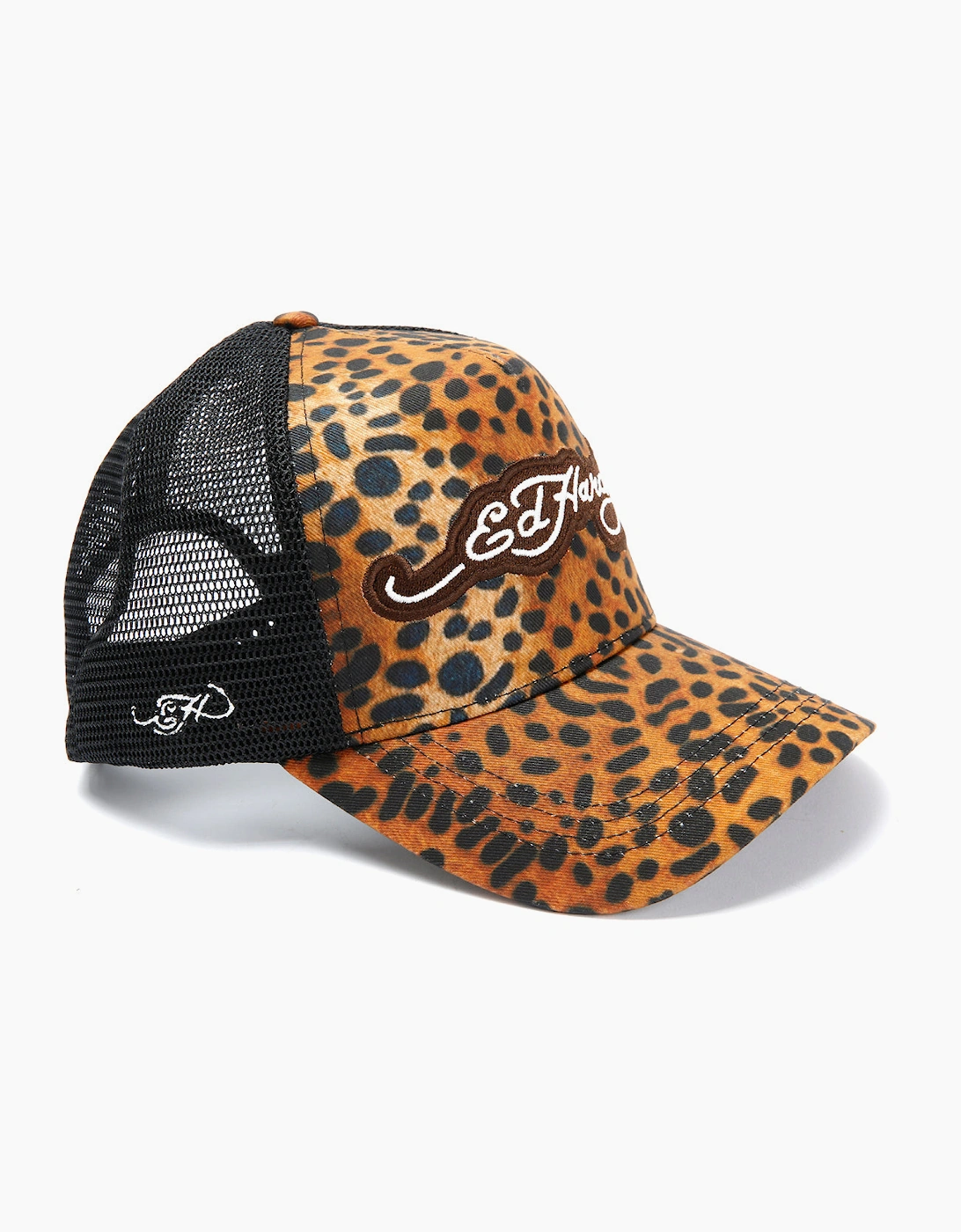 Ed Hardy 5 Panel Trucker Leopard Print Caps