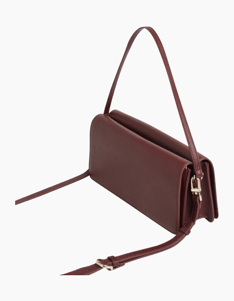 Ted Baker Twyyla Leather Elongated Oxblood Shoulder Bag
