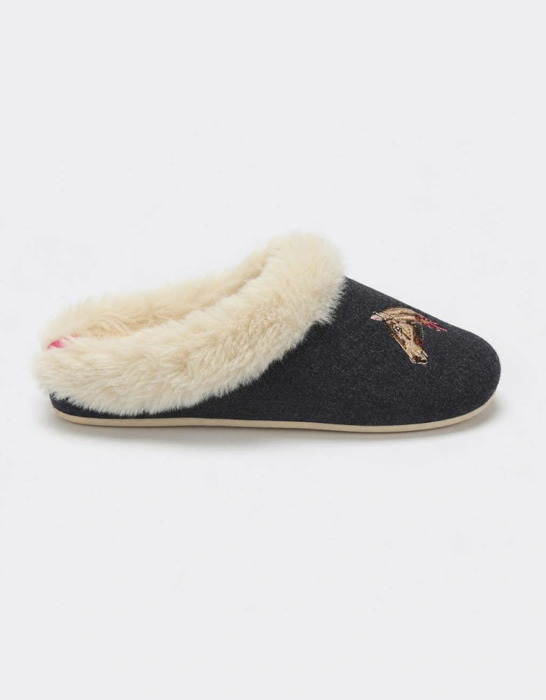 Joules SLIPPET LUXE Womens Mules Navy Horse