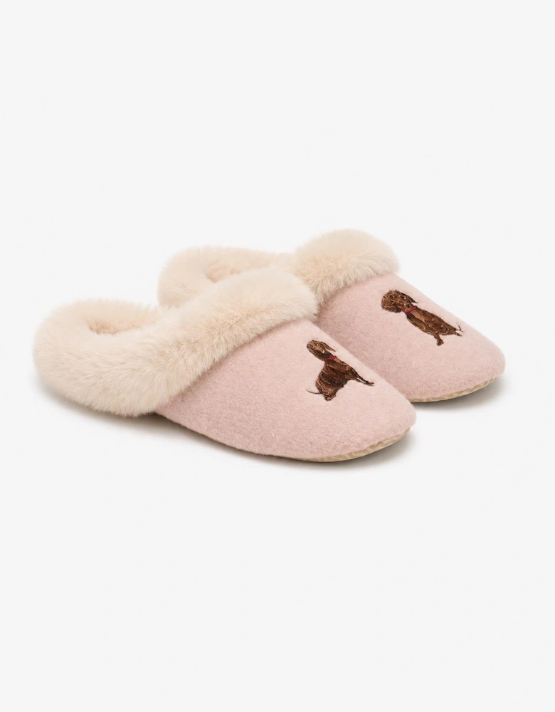 Joules SLIPPET LUXE Womens Mules Pink Dog