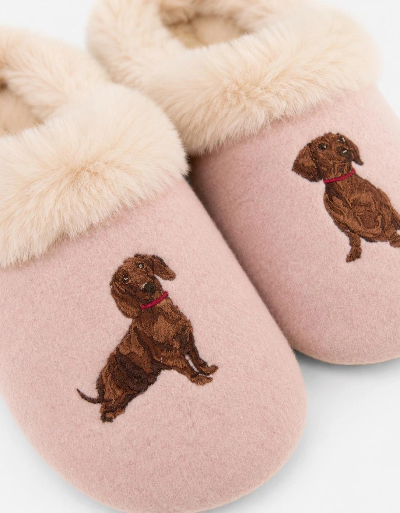 Joules SLIPPET LUXE Womens Mules Pink Dog
