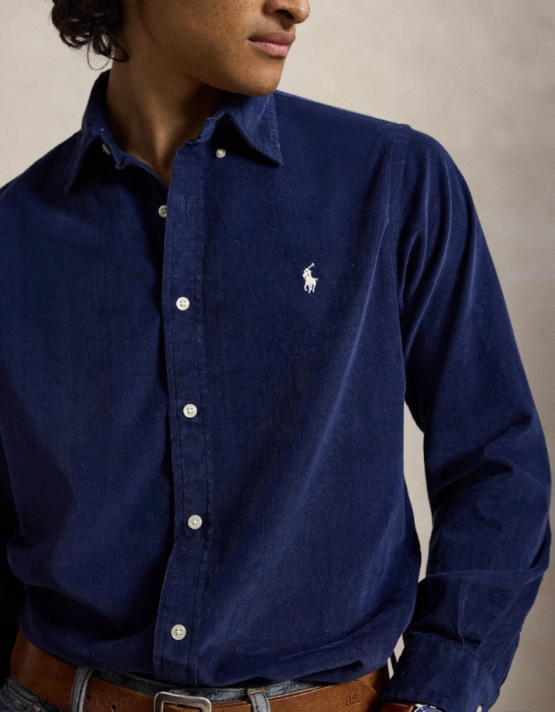 Polo Ralph Lauren Corduroy shirt 506 Newport Navy/White PP