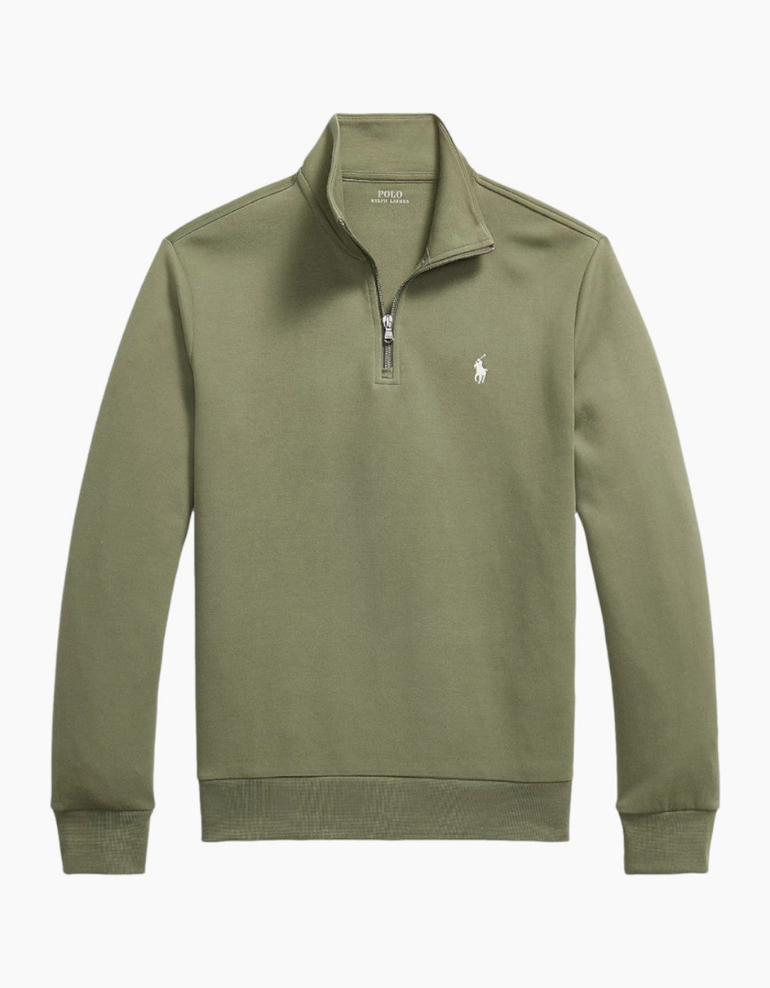 Polo Ralph Lauren Double Knit Quarter Zip Sweatshirt A1-26 511 Cruise Olive