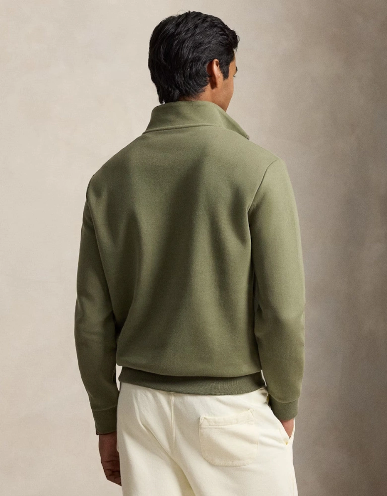 Polo Ralph Lauren Double Knit Quarter Zip Sweatshirt A1-26 511 Cruise Olive