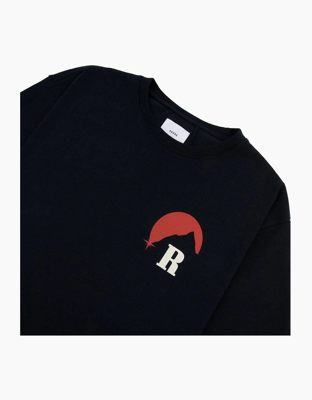 RHUDE MOONLIGHT REGATTA T SHIRT BLACK