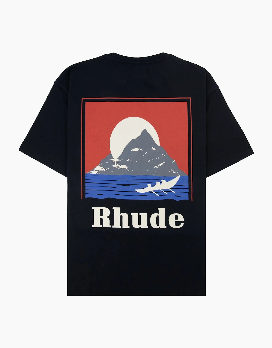 Rhude Men's RHUDE MOONLIGHT REGATTA T SHIRT BLACK